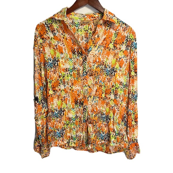 Wrangler Women’s Western Safari Cheetah Pearl Snap Shirt Multicolor Size Small - Picture 1 of 3